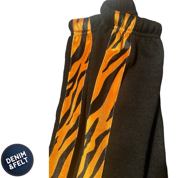 Aviator Nation Unisex TIGER STRIPE SWEATPANTS | BLACK/TIGER | EUC!! 🔥🖤 - Picture 12 of 16